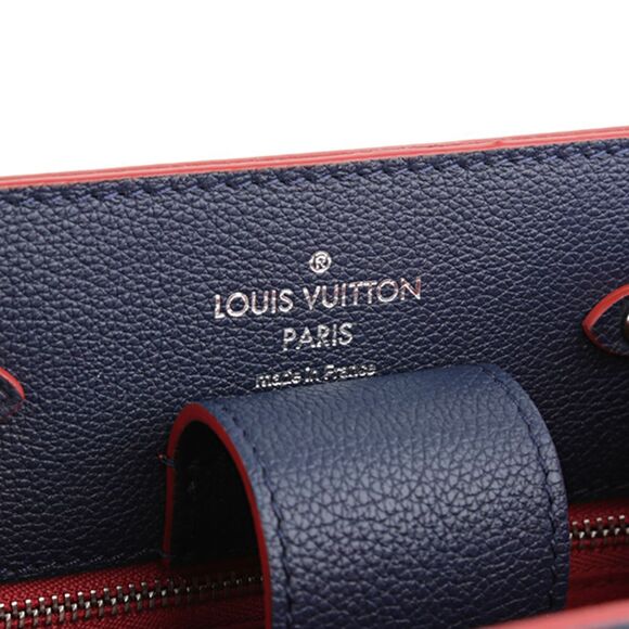 Louis Vuitton Shoulder Bag LockMe Bucket Navy Marine Rouge - Picture 8 of 9